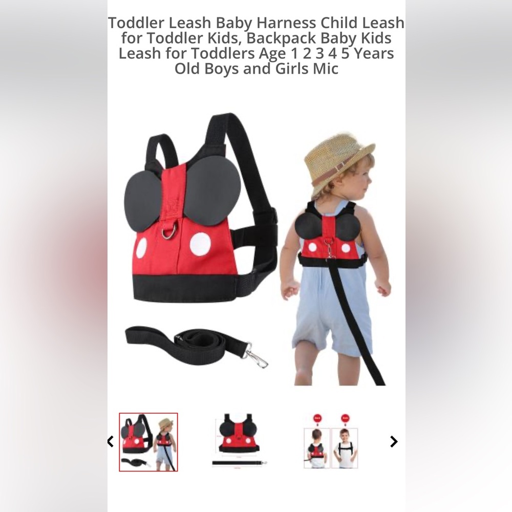 Disney Mickey Mouse Child Safety Harness